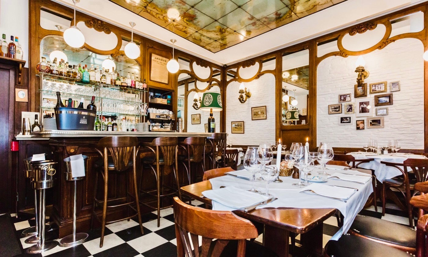 Le comptoir du Restaurant Brigitte